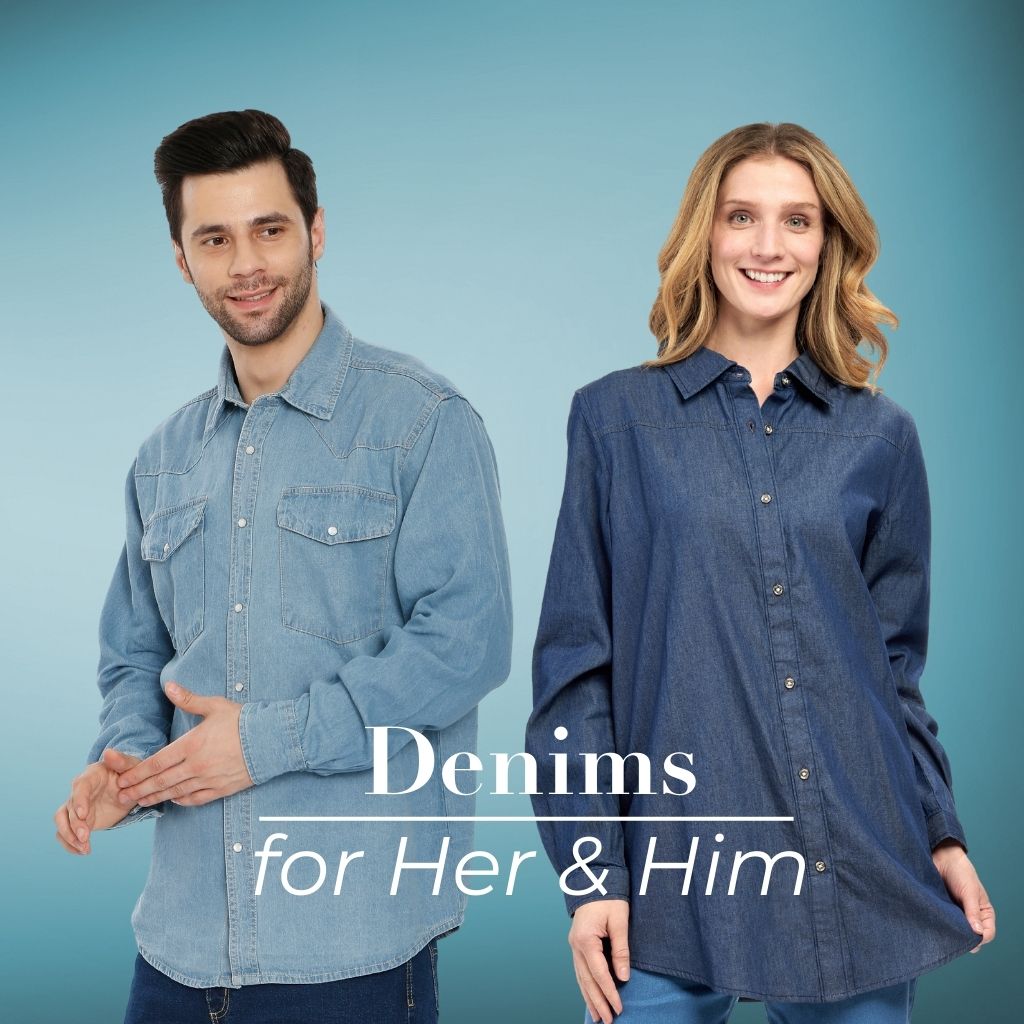 Denims are perfect for everyday wear and versatile styling options.
