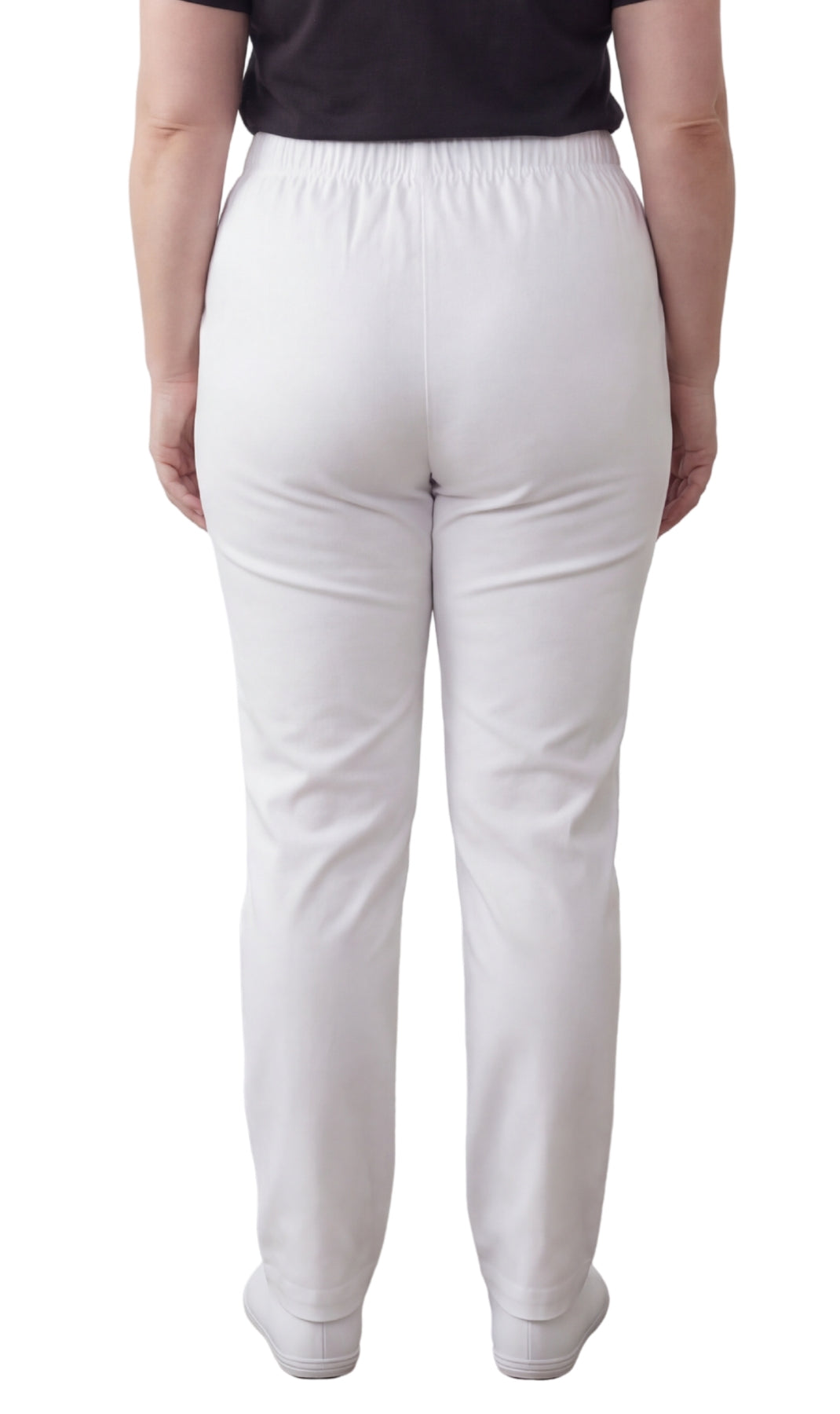 Women's Lightweight Pull-On Denim Jeans with Elastic Waist 35