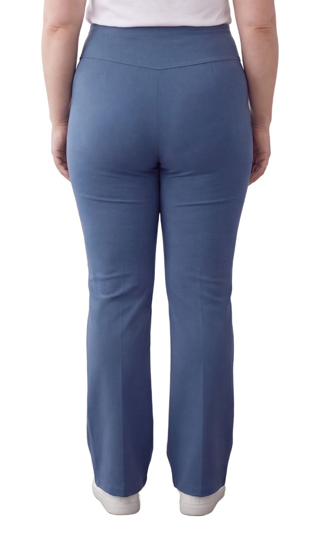 Women's Pull-on Cotton Stretch Bootcut Flare Leggings with a Crossover waistband