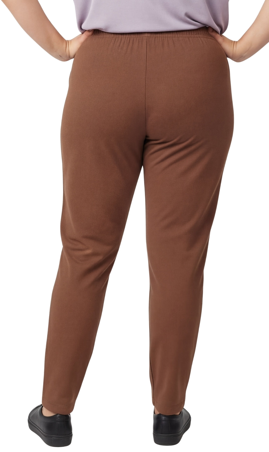 Women's Premium Cotton Stretch High-Waisted Black Leggings - Dressy Comfort in an Everyday Essential 7