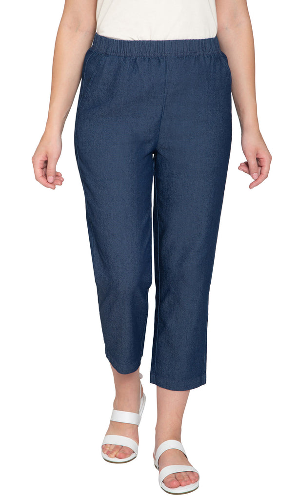 Women's Stretch Denim Capris– Lightweight Stretch Fabric for Cool Comfort TURTLE BAY APPAREL