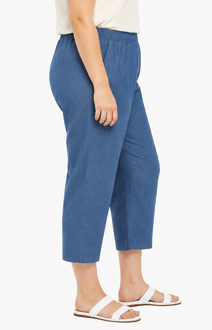 Women's Lightweight Stretch Denim Capri Pants — Comfortable Everyday Fit 8