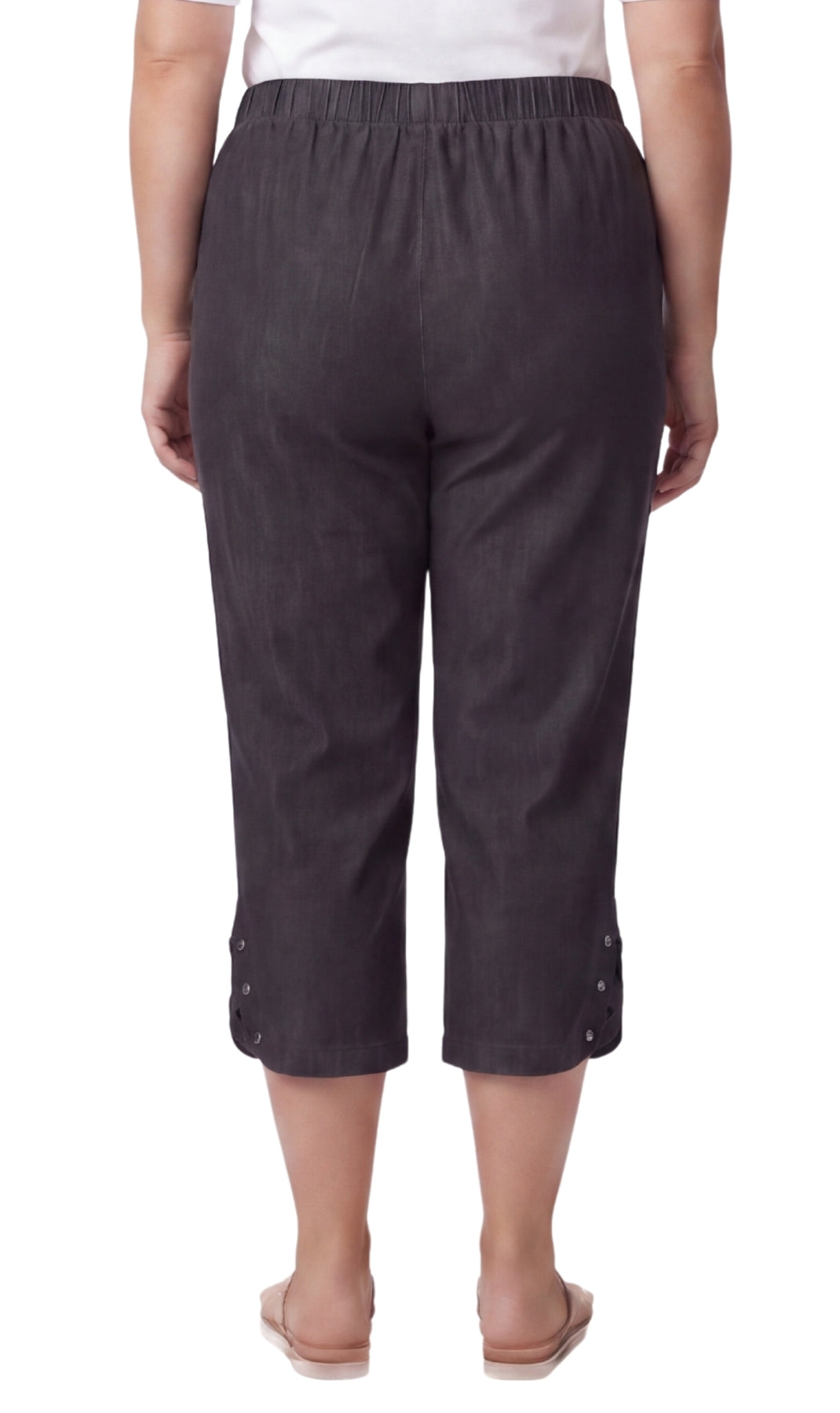 Women’s Lightweight Capris with Studded Hem Detail