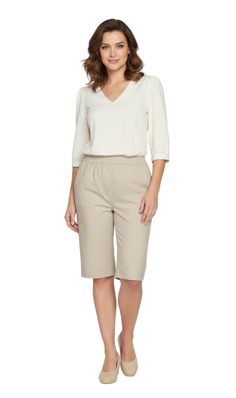 Women's Easy Pull on Bermuda Shorts in Denim and Twill 53