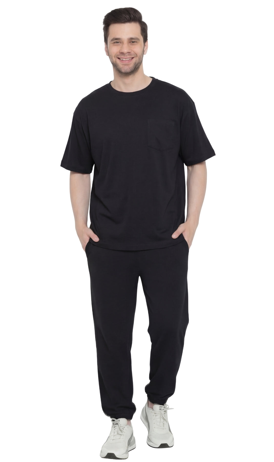 Men's Heavyweight Short Sleeve Crew Neck T-Shirt with Chest Pocket 29