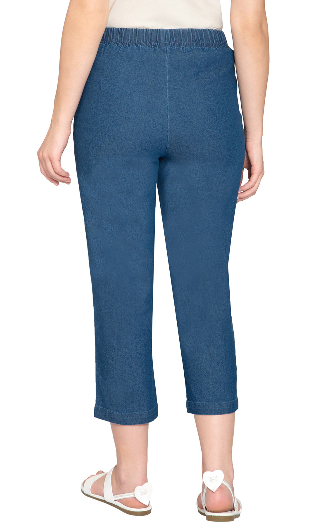 Women's Lightweight Stretch Denim Capri Pants – Comfortable Everyday Fit 24