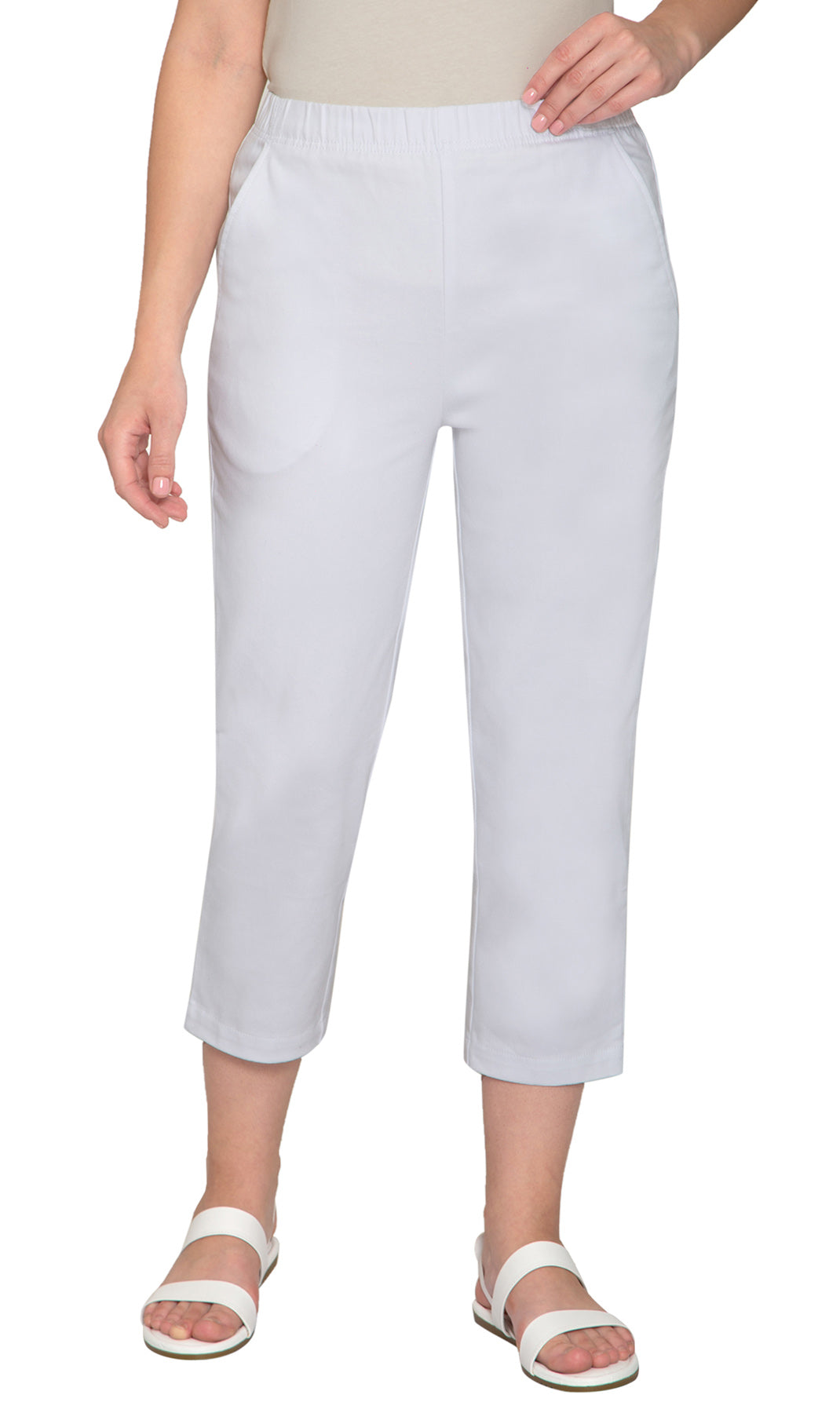 Women's Lightweight Stretch Denim Capri Pants – Comfortable Everyday Fit 41