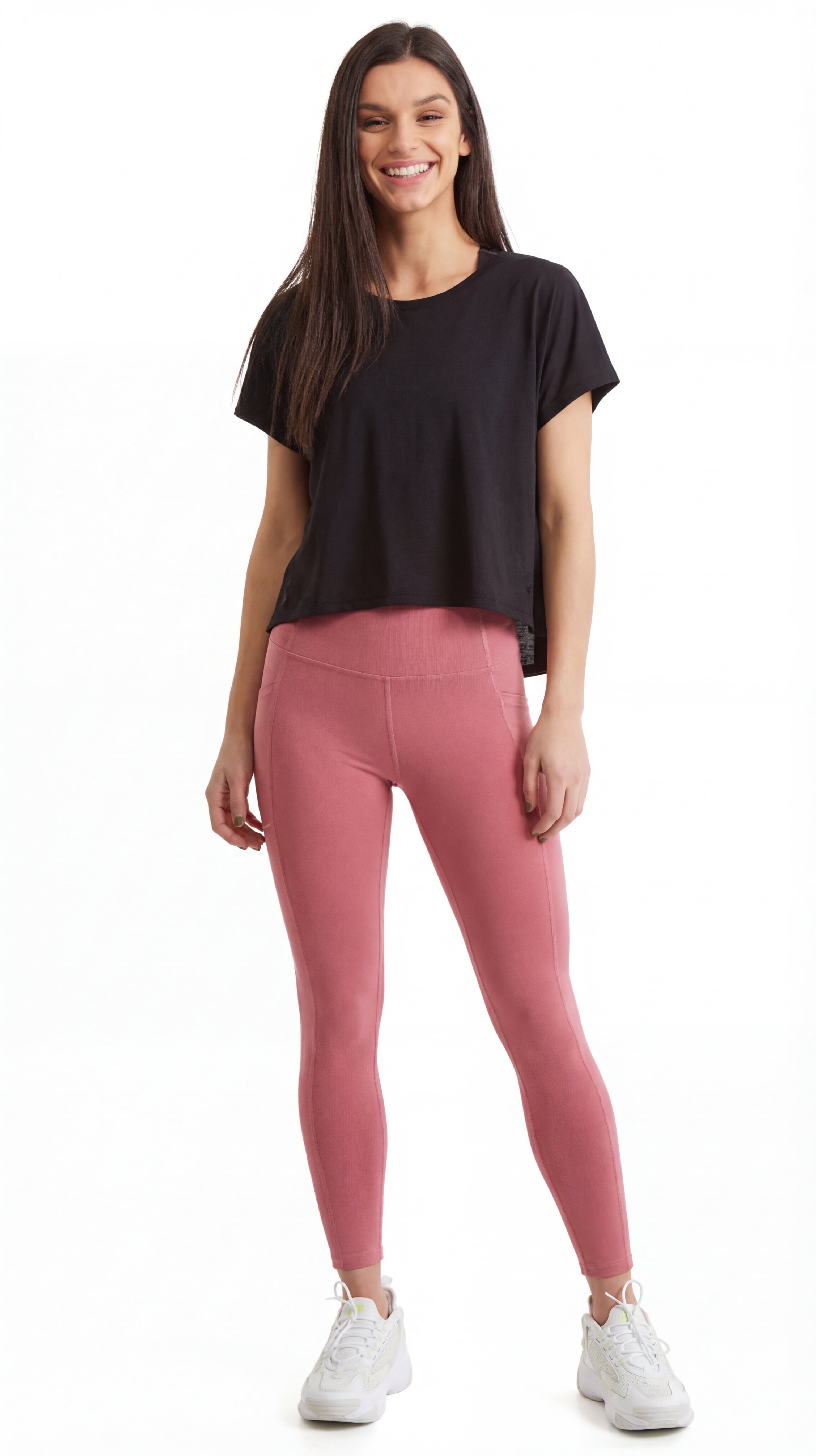 Turtle Bay Apparel Women's 7/8 Legging with side phone Pockets – Cassis