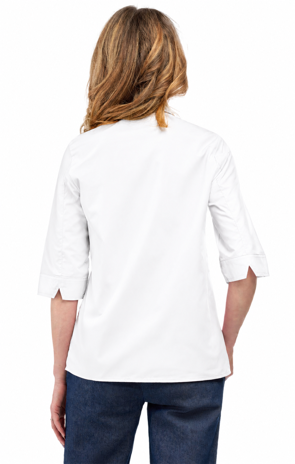 Women's 3/4 Sleeve Button-Down Camp Shirt — Collared Regular Fit 15