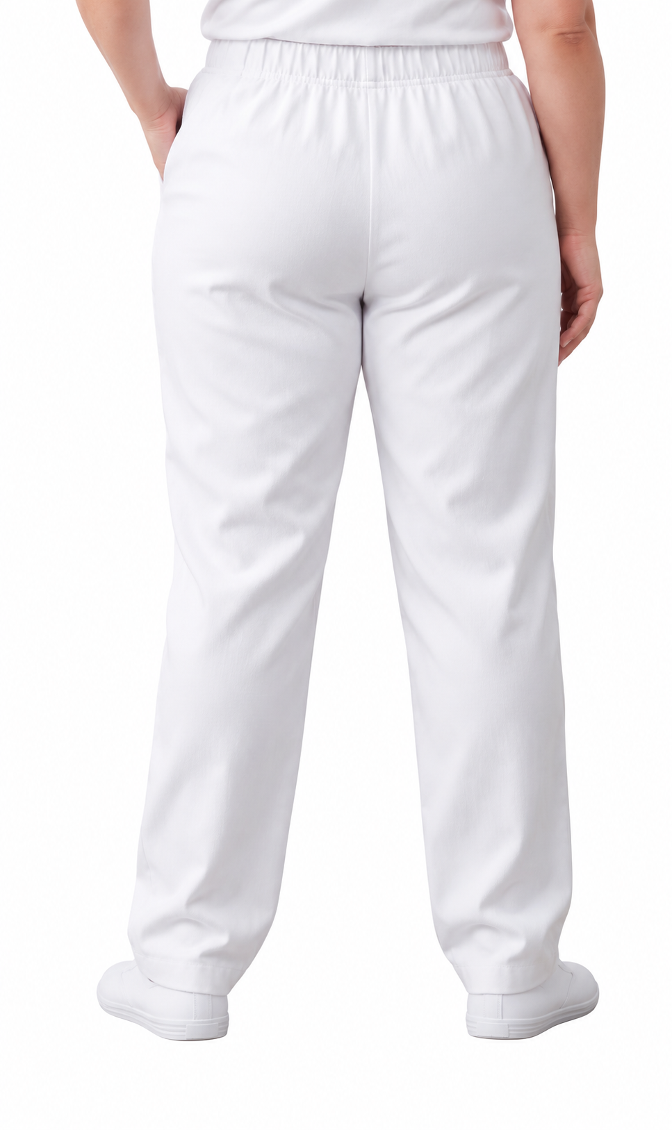 Women's Lightweight Pull-On Denim Jeans — Elastic Waist No Zipper 30