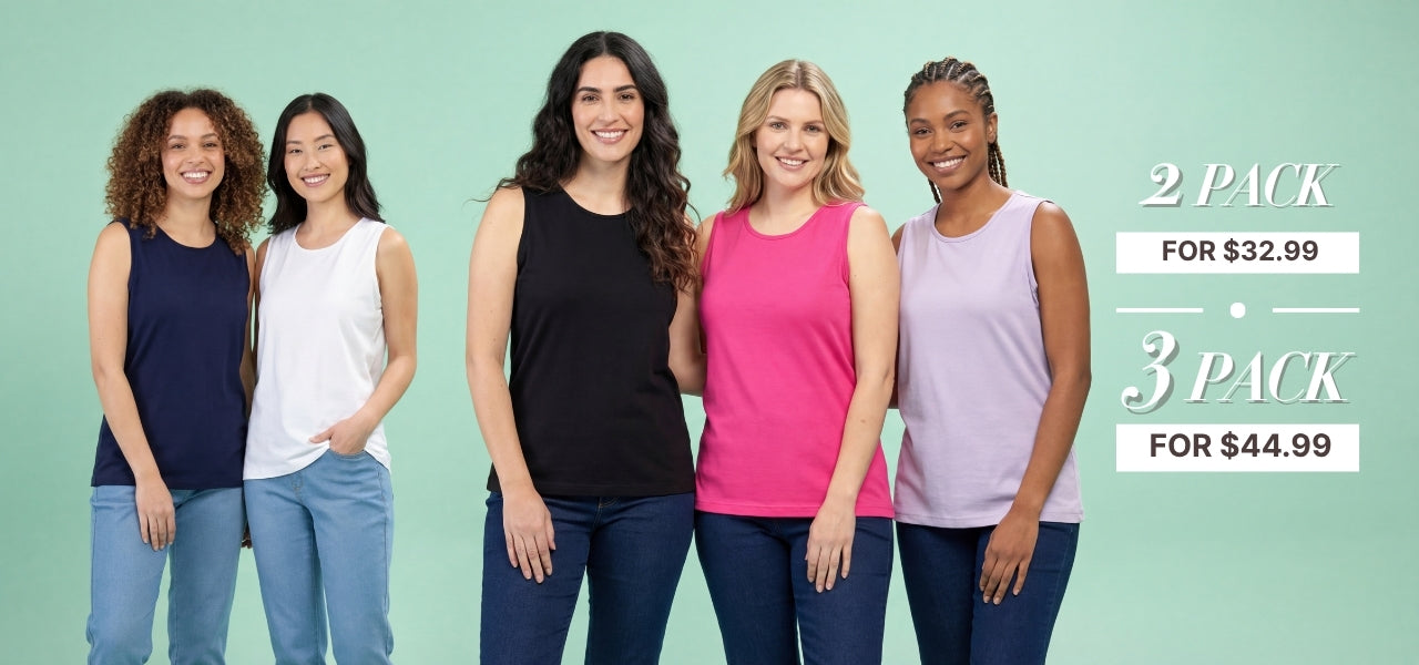 Turtle Bay New York Women_Sleeveless_Tank_Top multipacks combo pack