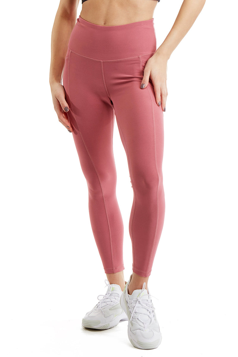 Turtle Bay New York Women's Side Phone Pockets 7/8 Legging - Casis Front